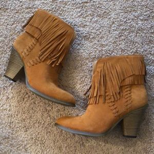 Fringe Booties by Red Dress Boutique